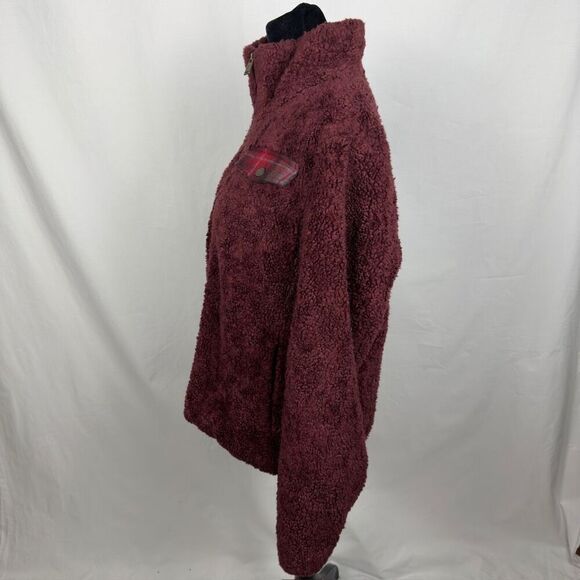 Pendleton Red Teddy Sherpa Full Zip Jacket - Women’s M - Picture 5 of 10